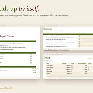 Debt Payoff Planner, Snowball & Avalanche Tracker (PDF + Excel) image 3