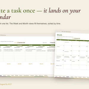 KUF Life Planner Excel Template | Daily Weekly Monthly Planner, Budget, Habits (Digital Download) image 3