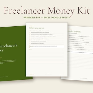 Freelancer Money Kit: Invoice Tracker, Quote Template, Expense Log (PDF + Spreadsheet) image 1