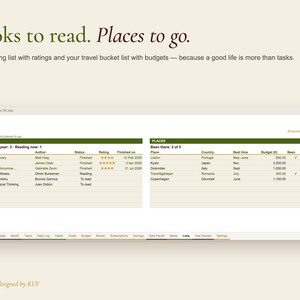 KUF Life OS Excel Planner | 7-Day Setup Guide (Digital Download) image 8