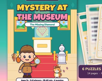 Escape Room de detectives para niños: El misterio del diamante del museo