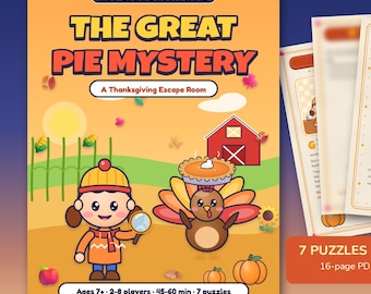 Thanksgiving Escape Room for Kids: The Great Pie Mystery