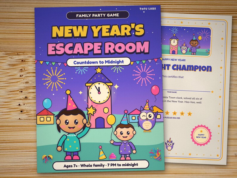 New Year's Eve Escape Room for Kids and Family: Countdown to Midnight image 9
