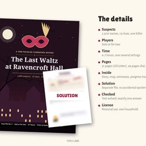 Gemaskerd moordmysteriespel: De laatste wals in Ravencroft Hall afbeelding 5