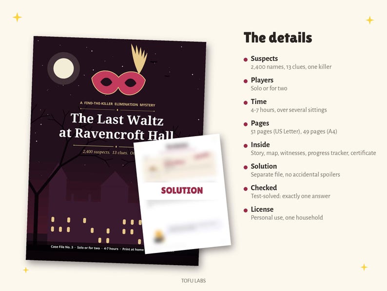 Gemaskerd moordmysteriespel: De laatste wals in Ravencroft Hall afbeelding 5