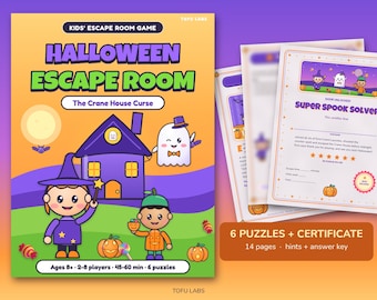 Escape Room de Halloween para niños: La maldición de la casa Crane