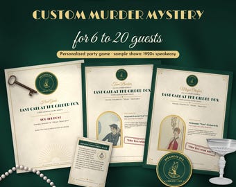 Custom Murder Mystery Party Game With Your Guests' Names