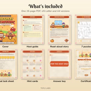 Thanksgiving Escape Room for Kids: The Pie Mystery (7 Puzzles, Ages 7+) Bild 2