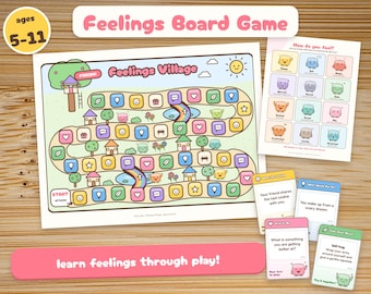 Feelings Village: A Feelings Board Game for Kids