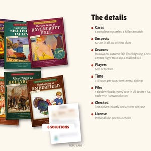 Find the Killer Holiday Bundle: 6 Murder Mystery Games image 10