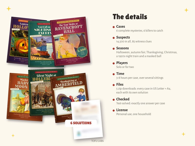 Find the Killer Holiday Bundle: 6 Murder Mystery Games image 10