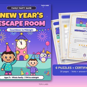 New Year's Eve Escape Room for Kids and Family: Countdown to Midnight image 1