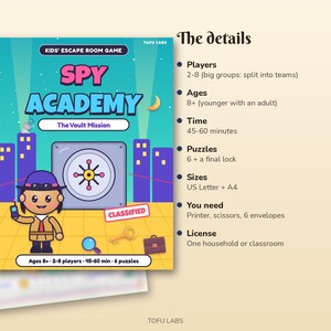 Spy Escape Room voor kinderen: Kraak de kluis van de Academie afbeelding 4