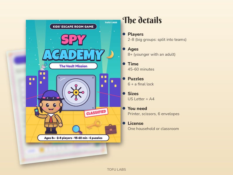 Spy Escape Room voor kinderen: Kraak de kluis van de Academie afbeelding 4