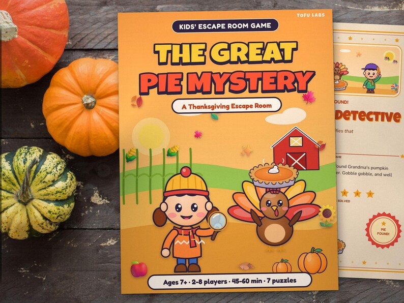 Thanksgiving Escape Room for Kids: The Pie Mystery (7 Puzzles, Ages 7+) Bild 8