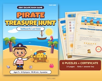 Pirate Escape Room for Kids: Captain Saltbeard's Gold