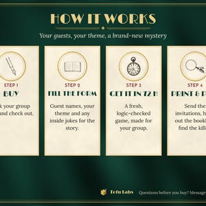 Custom Murder Mystery Party Game With Your Guests' Names image 4