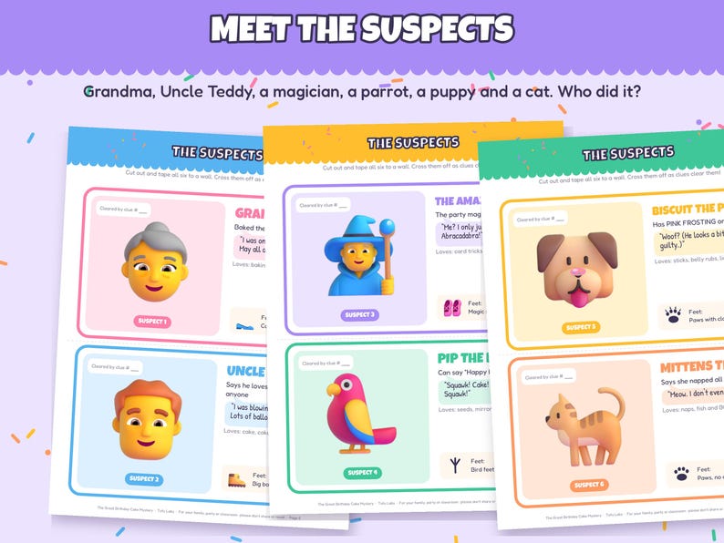 Kinderdetective-verjaardagsfeestje: Het grote mysterie van de verjaardagstaart afbeelding 5