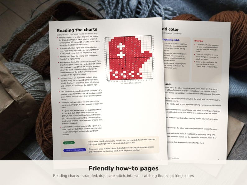 Cocoa Critters Christmas Knitting Charts: 36 Colorwork Motifs image 8