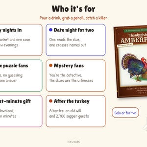Thanksgiving Murder Mystery Game: Thanksgiving at Amberfield image 7