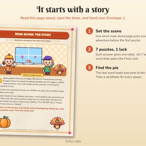 Thanksgiving Escape Room for Kids: The Pie Mystery (7 Puzzles, Ages 7+) Bild 10