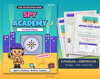 Spy Escape Room for Kids: Crack the Academy Vault