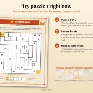 Thanksgiving Escape Room for Kids: The Pie Mystery (7 Puzzles, Ages 7+) Bild 3