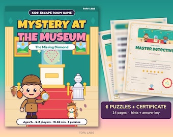 Detective Escape Room for Kids: The Museum Diamond Mystery