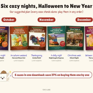 Find the Killer Holiday Bundle: 6 Murder Mystery Games image 6