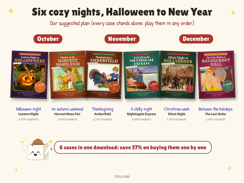 Find the Killer Holiday Bundle: 6 Murder Mystery Games image 6