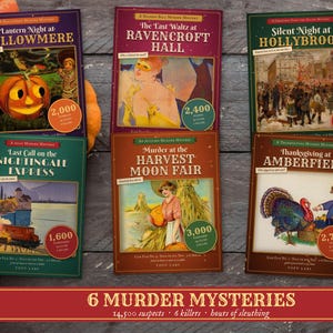 Find the Killer Holiday Bundle: 6 Murder Mystery Games image 1