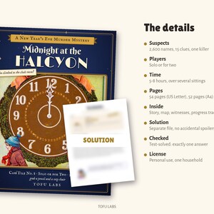 New Year's Eve Murder Mystery Game: Midnight at the Halcyon image 5