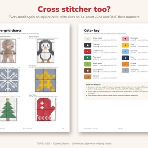 Cocoa Critters Christmas Knitting Charts: 36 Colorwork Motifs image 9