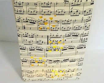 1 Large Custom Made Star Luminary, Vintage Sheet Music Luminary, Star Light, Luminary Bag, Luminaries, Star Decor, Starry Night