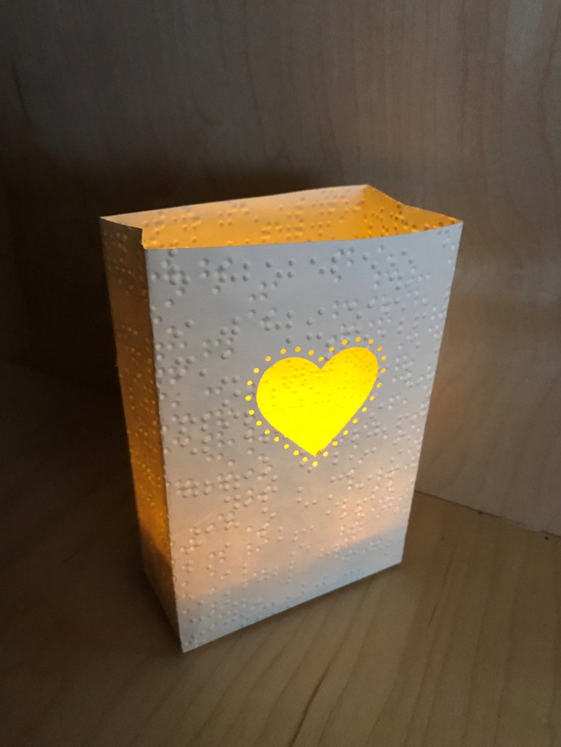 Braille Confetti Braille Hearts Confetti Hearts Heart Etsy