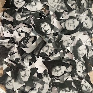 Confeti para anuario, 100 piezas, decoración de reunión personalizada, reunión de clase, decoración de anuario, de las páginas de su anuario