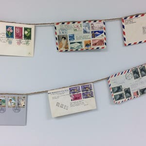 Banner de correio, escrever cartas, amigo por correspondência, boa viagem, ao redor do mundo, viagens, decoração de casa, correio tradicional, correio aéreo, envelopes, postal, Par Avion