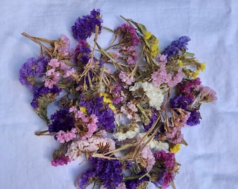 Statice 25 Pieces, Dried Flowers, Statice, Strawflowers, Flowers, Wedding Aisle, Flower Girl, Wedding Flowers, Dried Statice