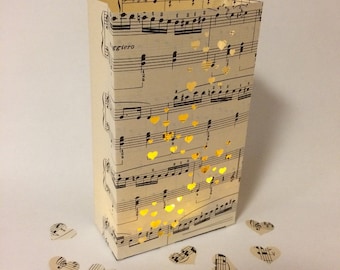 Sheet Music Luminary Bags, Sheet Music Luminaries, Music Wedding, Luminaries, Sheet Music Decor, Music Luminaries, Music Decorations