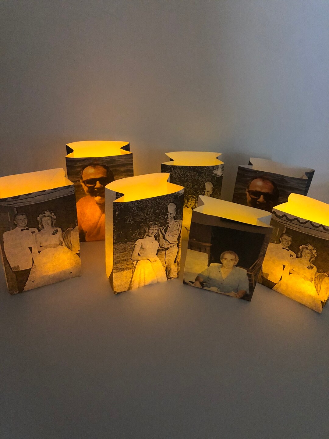 5 Custom Memorial Luminaries of Deceased Classmates, Memorial