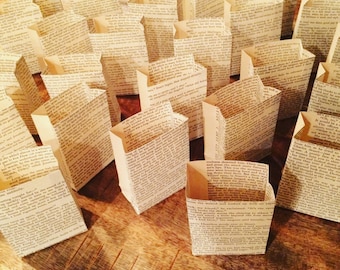 5 kleine lichtzakjes, boekenclubfeest, boekdecor, papieren lantaarns, boekenfeest, woondecoratie, bruiloftsdecor, bruiloft boeken, boek bruiloft decor, boek bruiloft, boek bruiloft decor