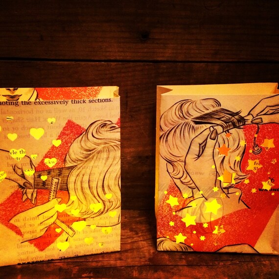 Tiny Hairdresser Luminary Bag Haircut Stylist Hairstylist Etsy
