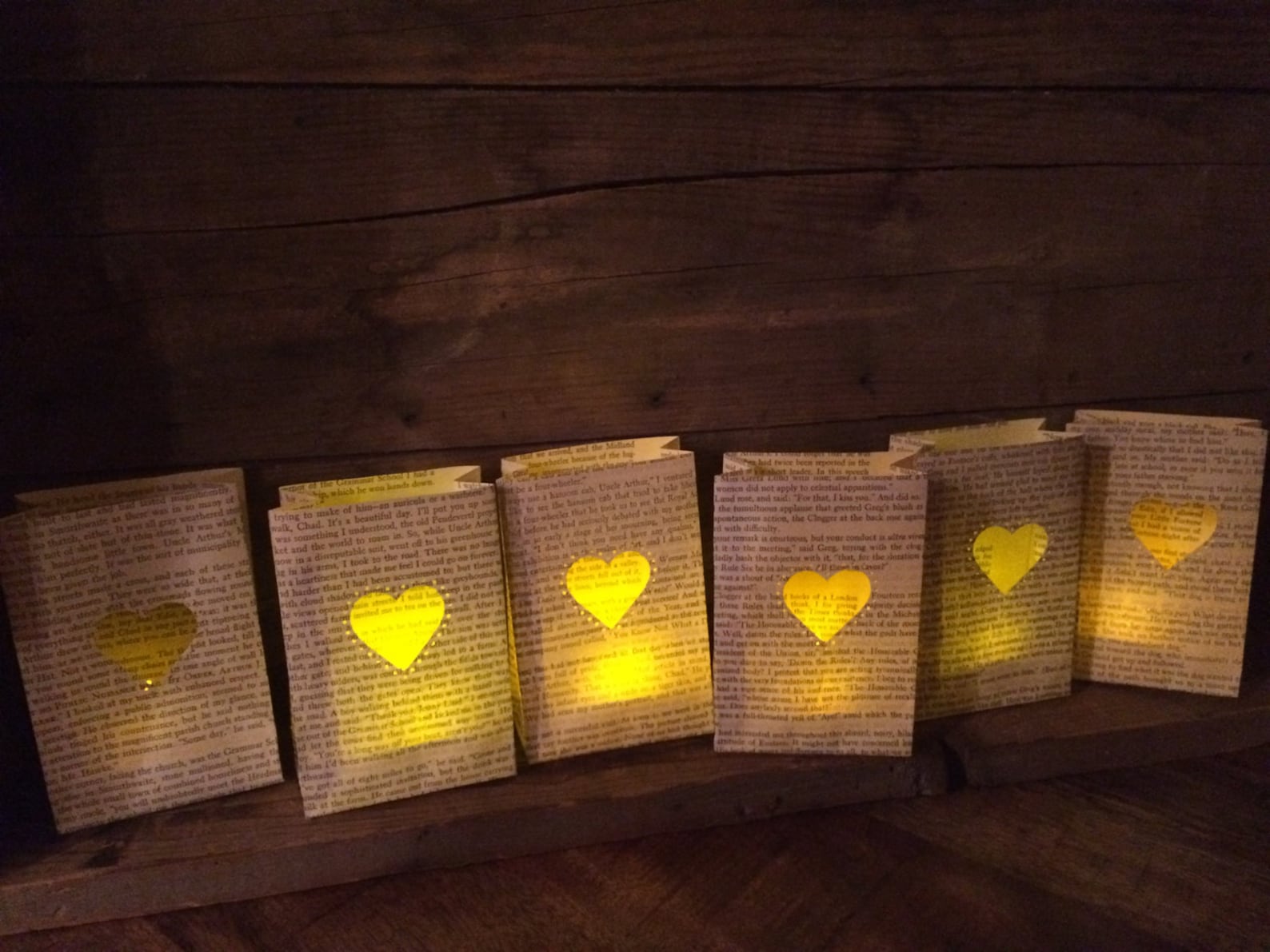 Book Luminaries Paper Lanterns Book Wedding Decor Book Etsy