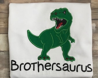 Brothersaurs Shirt, Boys Dinosaur Shirt, Brother t-rex Shirt, Sibling Shirt