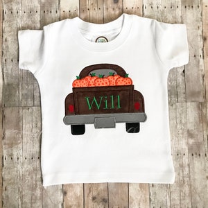 Boys Pumpkin Truck Shirt, Pumpkin Shirt, Pumpkin Truck Shirt, Boys Fall Shirt, Boys Fall Truck shirt, Pumpkin Patch Shirt