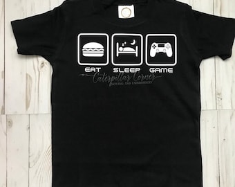 Eat sleep Game shirt, Gamer Shirt, Gaming T-shit, Boys Gaming Shirt, Mens Gaming shirt, Gamer Gift