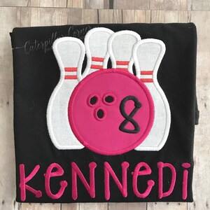 Bowling Birthday Shirt - Personalized Girls Bowling Birthday Shirt - Personalized Boys Bowling Birthday Shirt - Bowling Alley Birthday Shirt