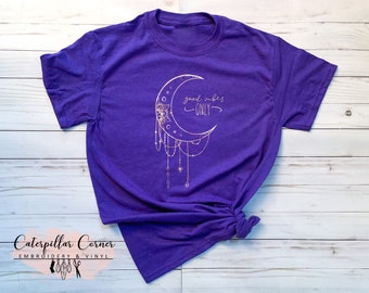 Mandala Moon Good Vibes Only Shirt - Good Vibes Only Shirt - Mandala Shirt - Mandala Moon Shirt