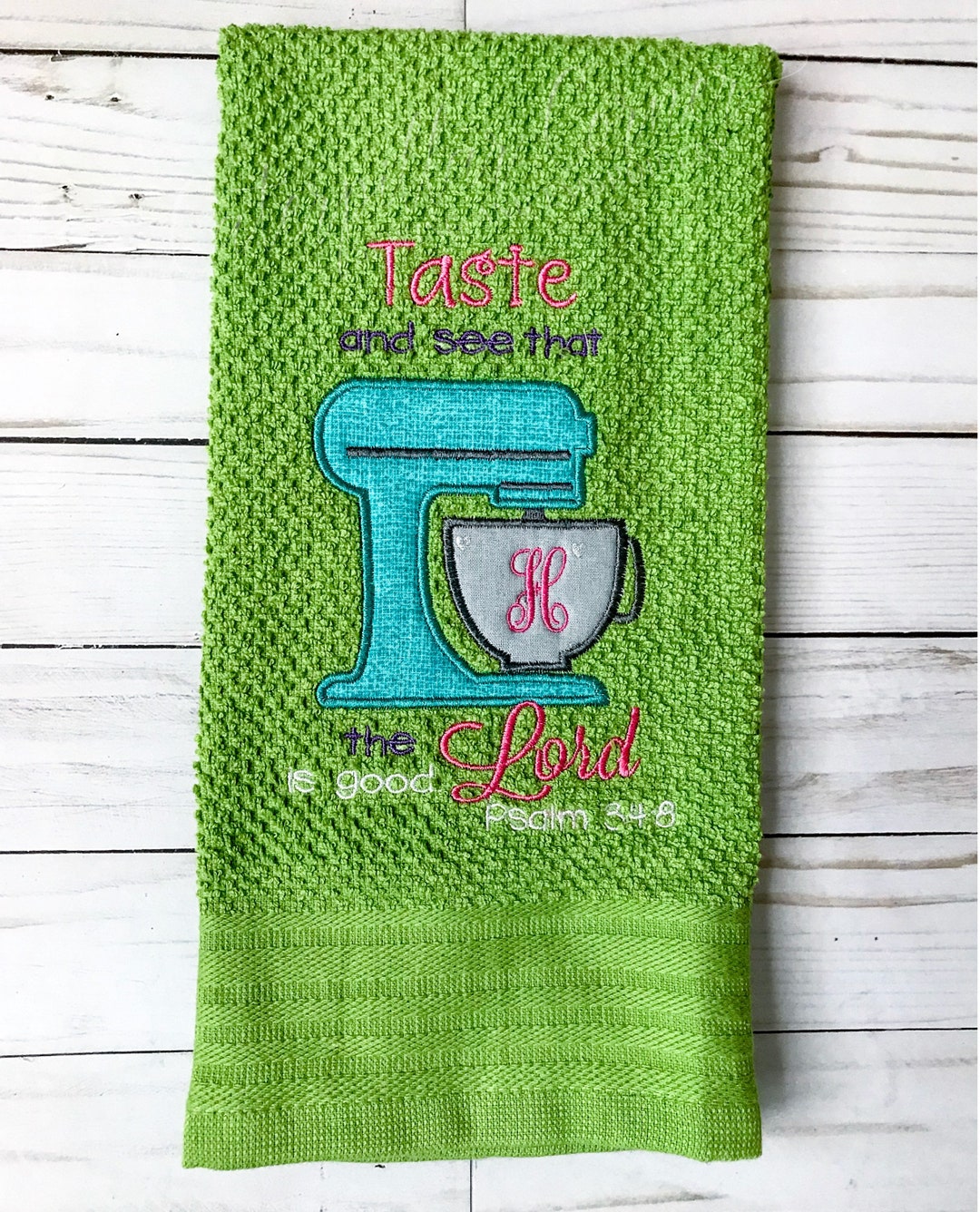 Personalized Kitchen Towel With Mixer Kitchen Towel Cooking Towel