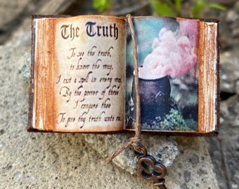 Truth Spell Witch Spell Book - Dollhouse Miniatures